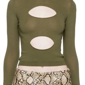 Miaou Green Eros Turtleneck